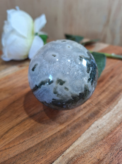 MOSS AGATE SPHERES