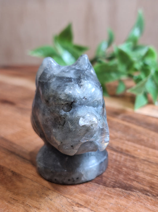CRYSTAL DOG HEADS