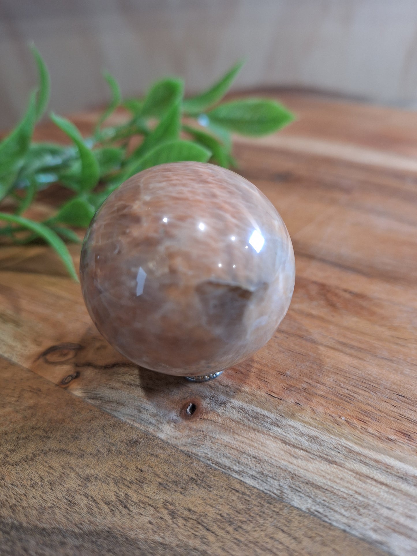 PEACH MOONSTONE SPHERES