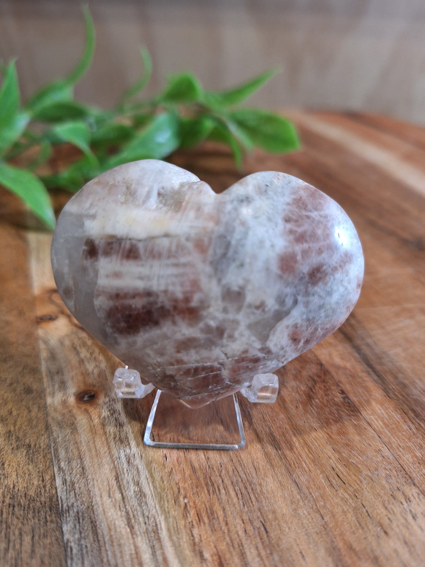 PEACH MOONSTONE HEARTS