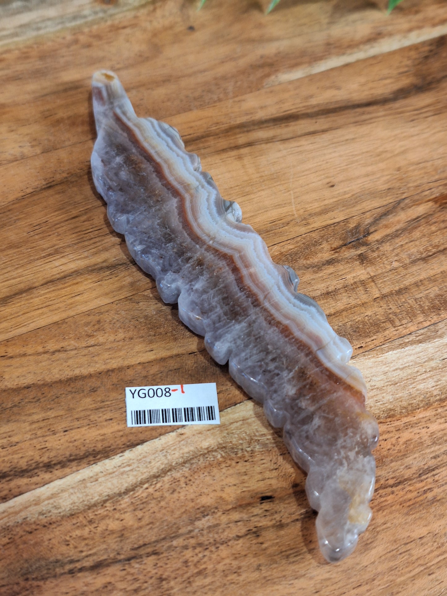 AMETHYST WITH MEXICAN AGATE FEATHERS