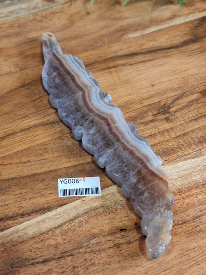 AMETHYST WITH MEXICAN AGATE FEATHERS