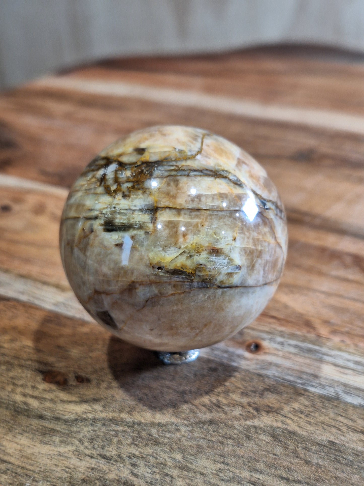 PEACH MOONSTONE SPHERES