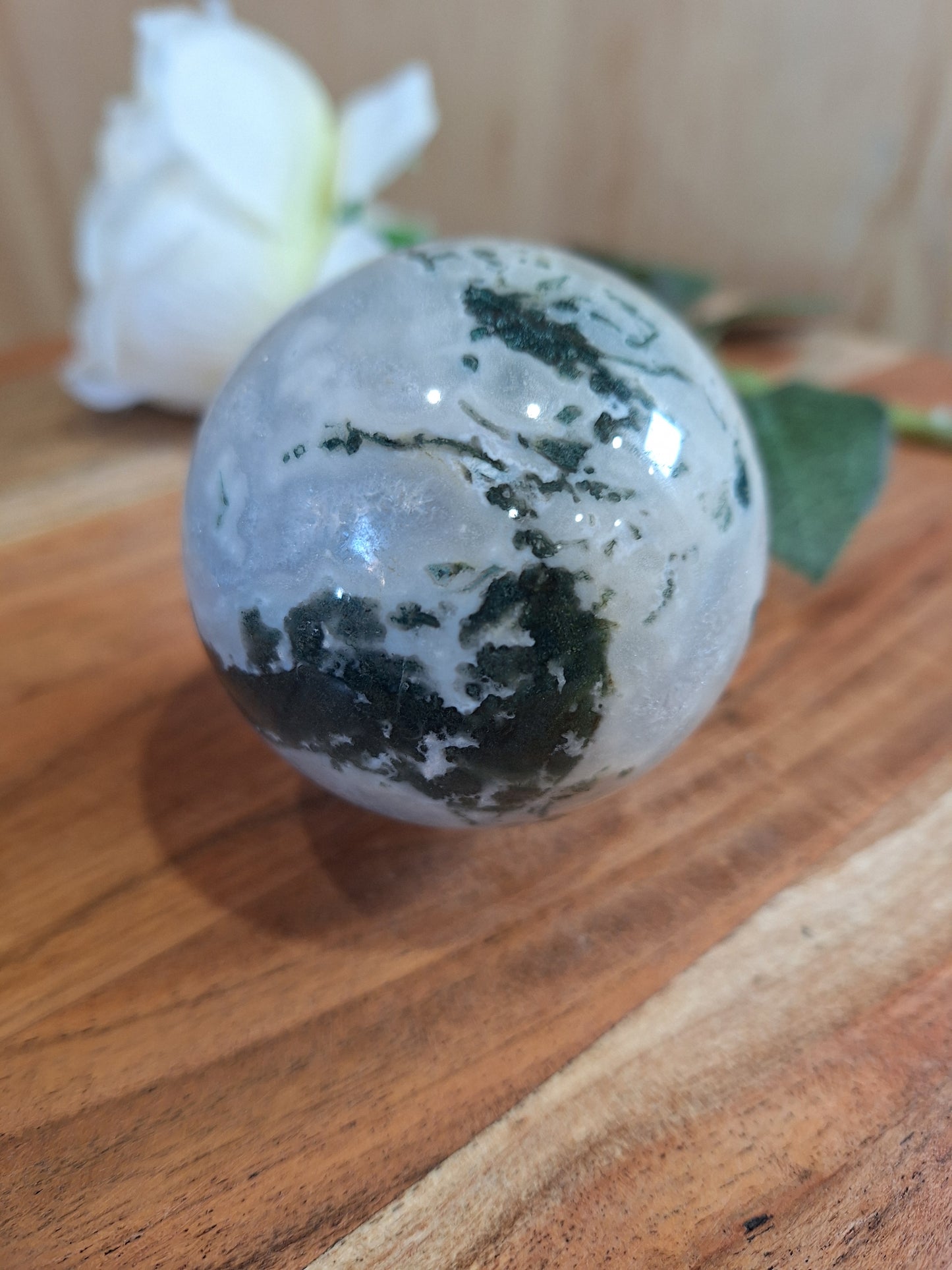 MOSS AGATE SPHERES