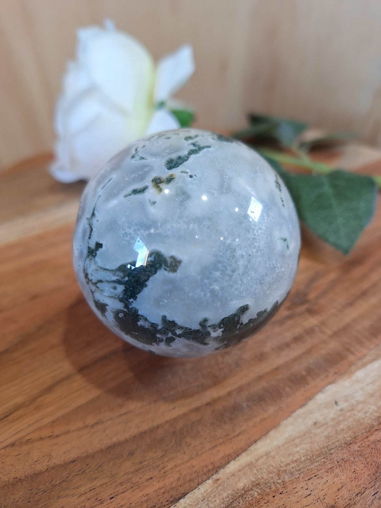 MOSS AGATE SPHERES