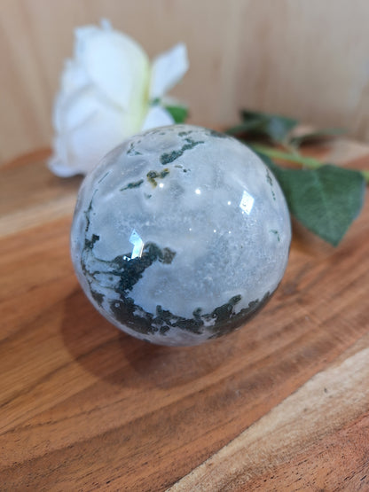 MOSS AGATE SPHERES