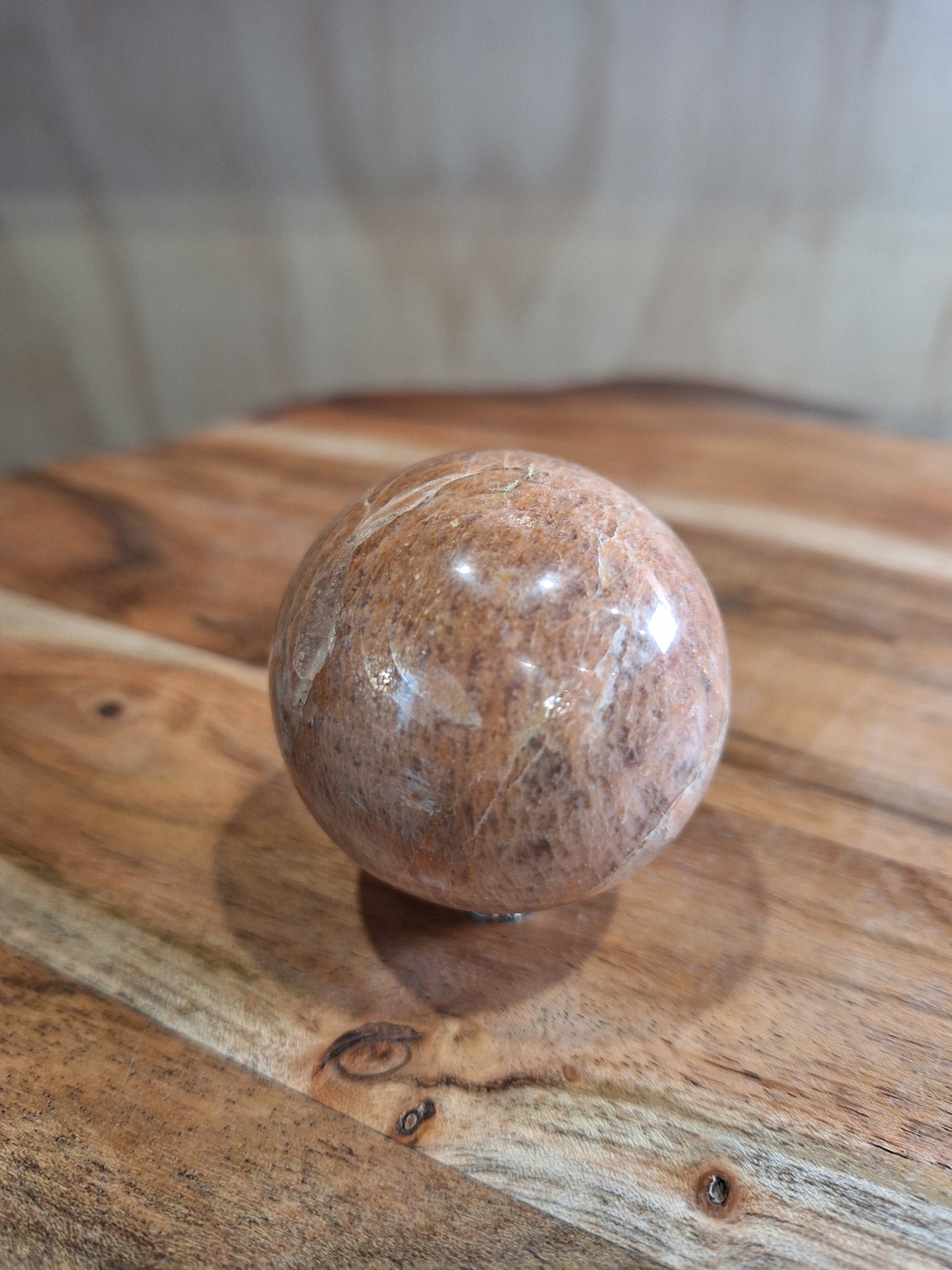 PEACH MOONSTONE SPHERES
