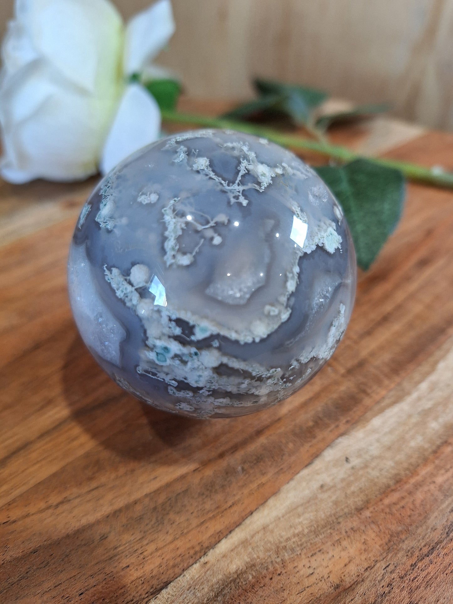 MOSS AGATE SPHERES
