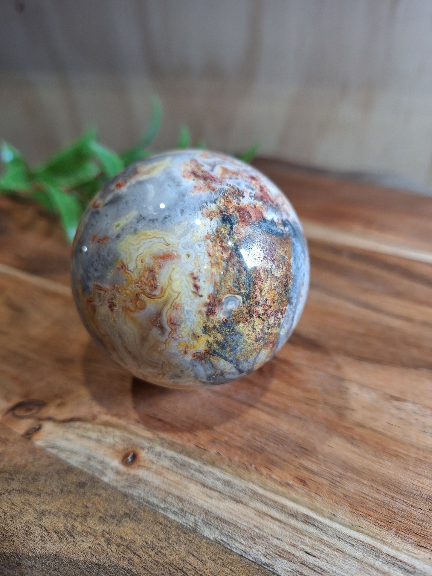 CRAZY LACE AGATE SPHERE