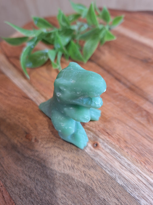 AMAZING DARK GREEN JADE TYRANNOSAURUS REX