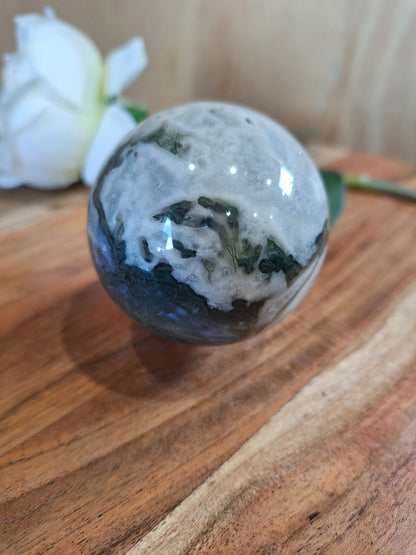 MOSS AGATE SPHERES