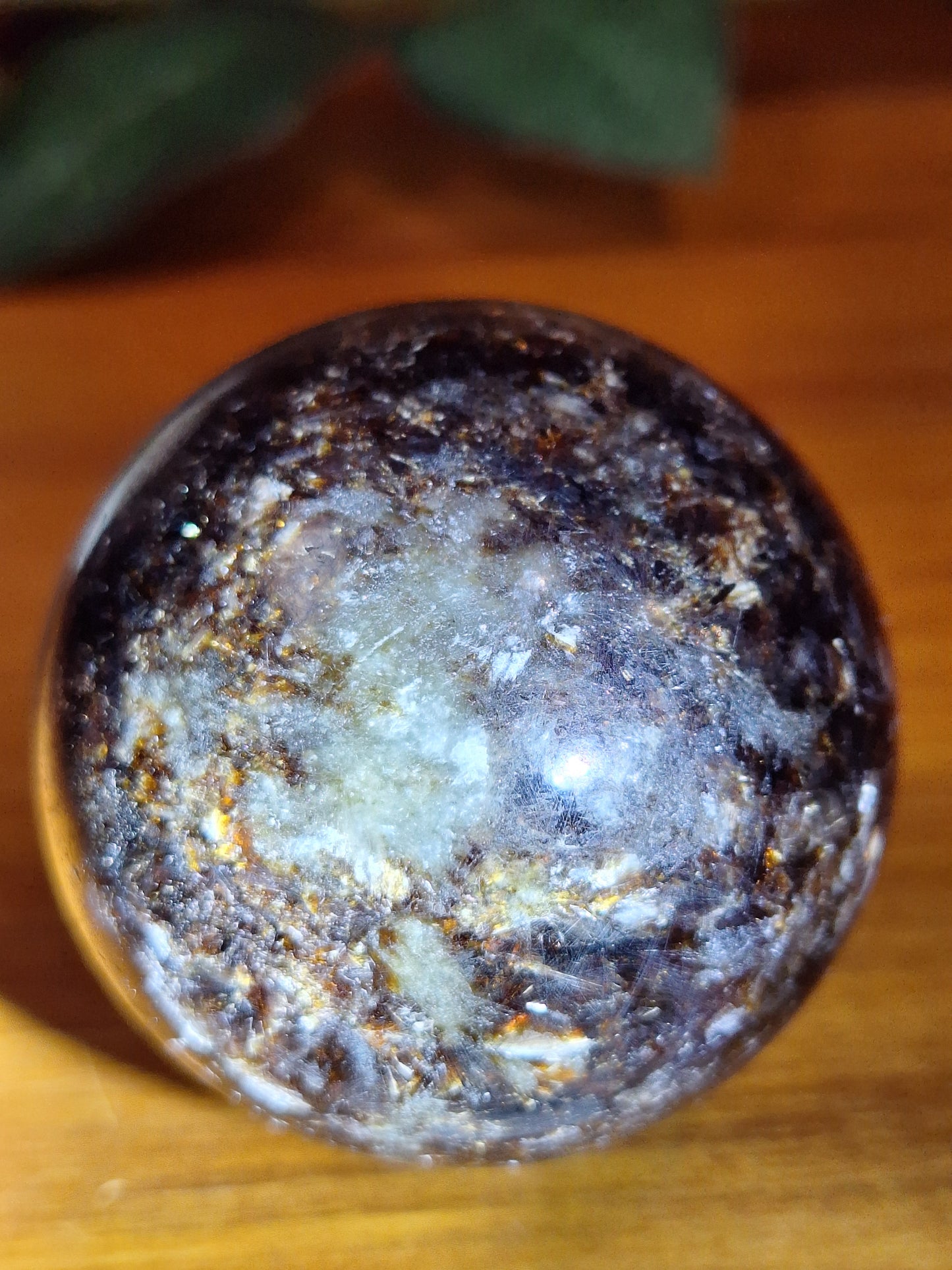 ASTROPHYLITE WITH AMBER