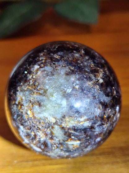 ASTROPHYLITE WITH AMBER