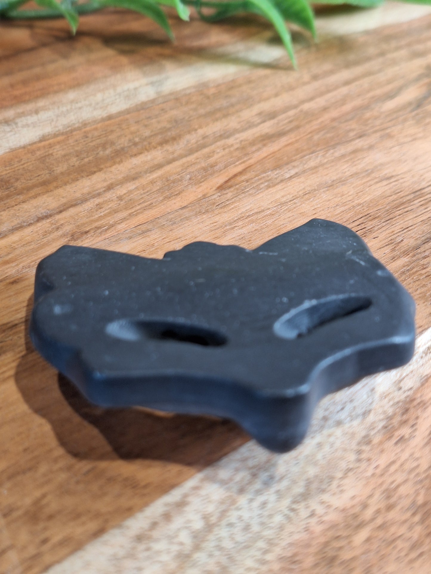 SHUNGITE FOX HEAD