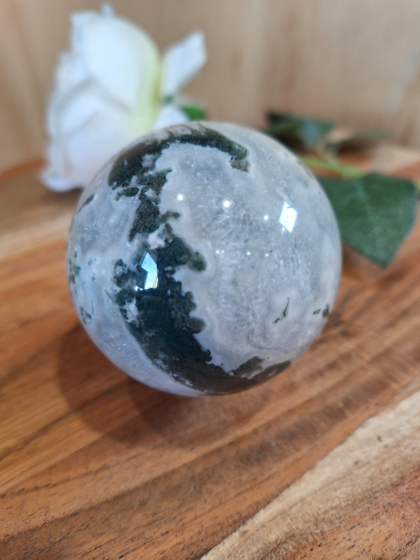 MOSS AGATE SPHERES