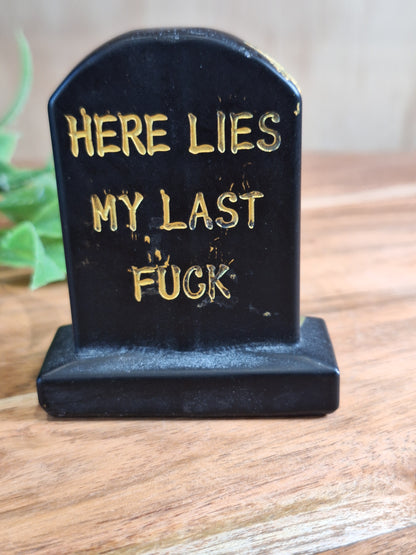 BLACK OBSIDIAN TOMBSTONE (ADULTS ONLY)