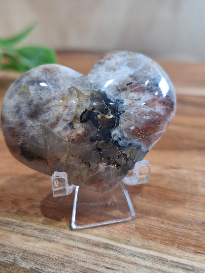SUNSTONE MOONSTONE HEART