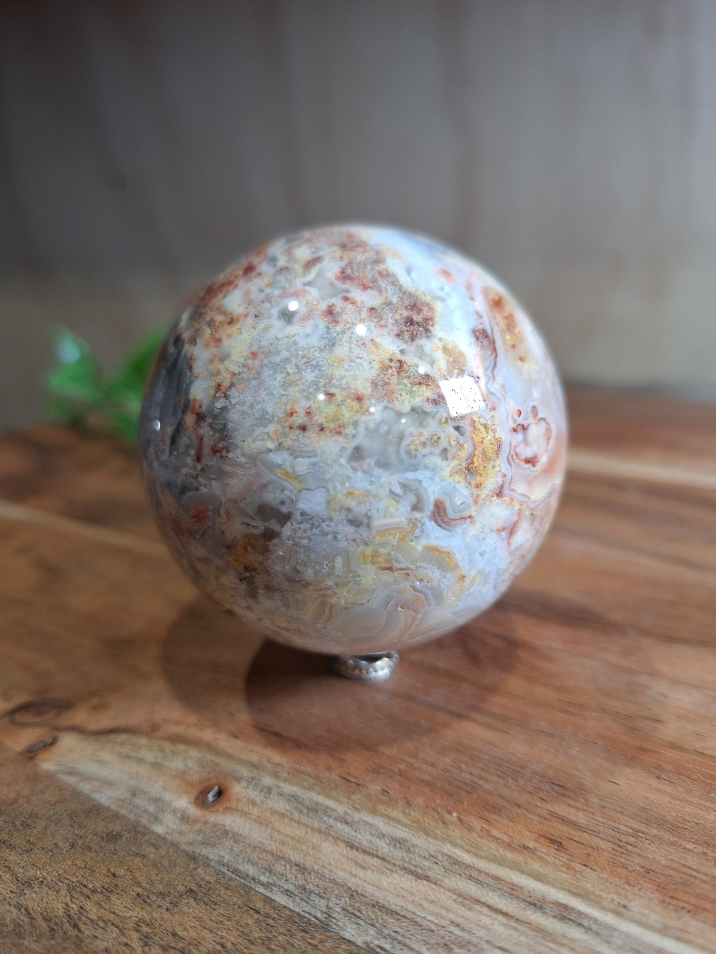 CRAZY LACE AGATE SPHERE