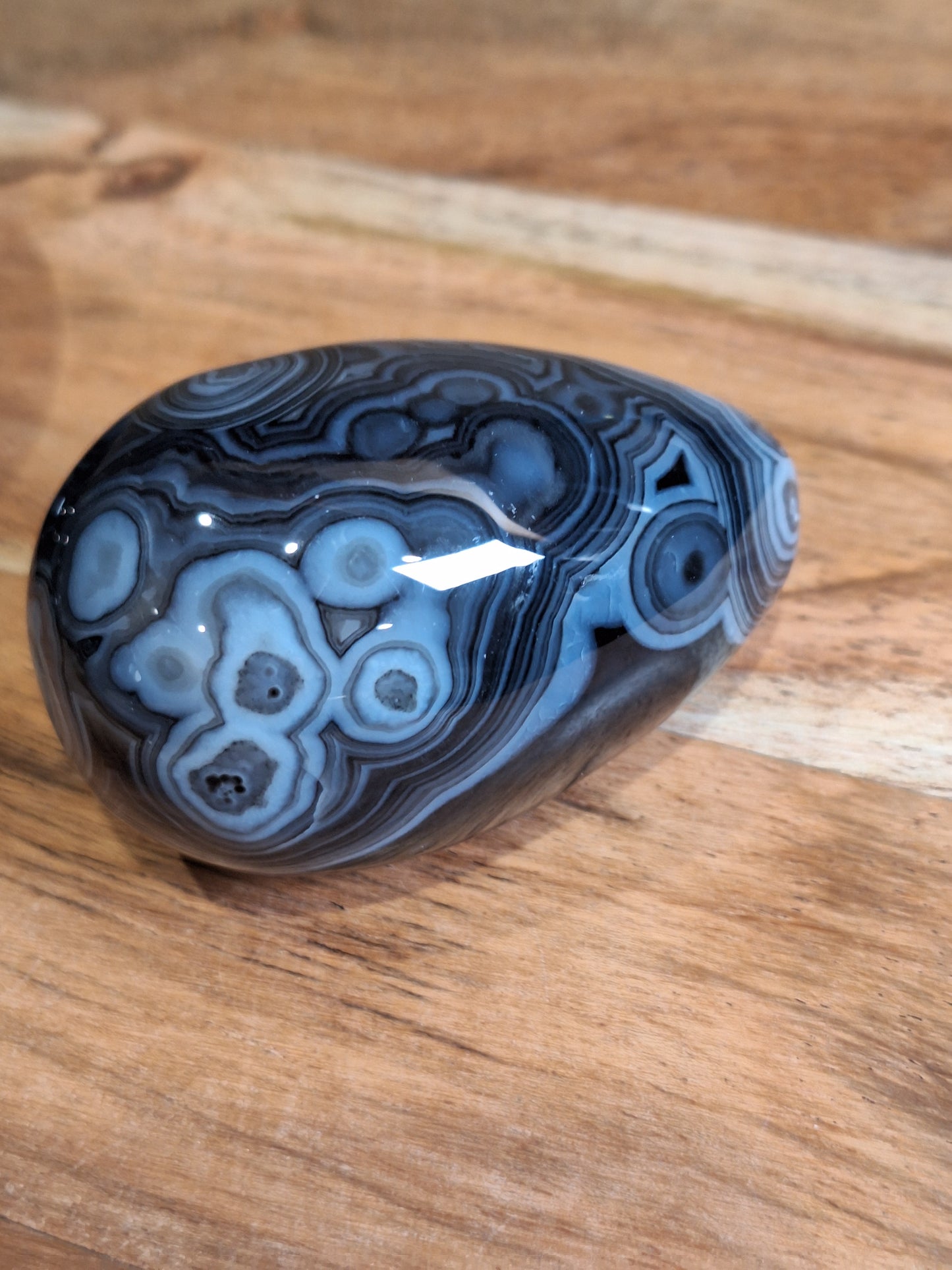BLACK AGATE EGGS