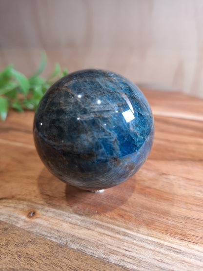 BLUE APATITE SPHERE
