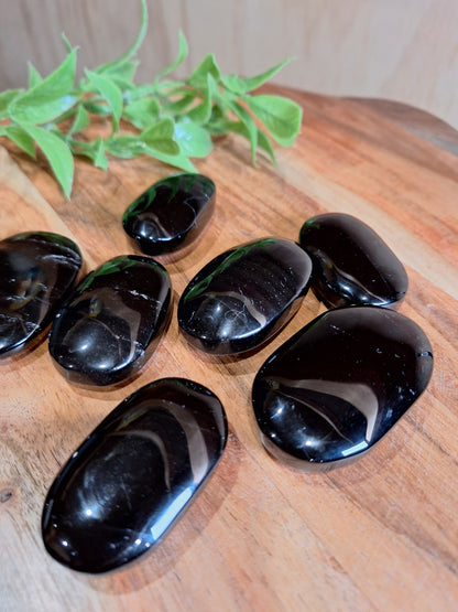 ICE OBSIDIAN PALM STONES (MEDIUM & LARGE)