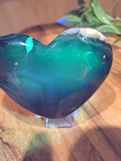 VOLCANO AGATE HEARTS