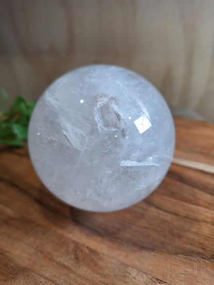 CLEAR QUARTZ SPHERE