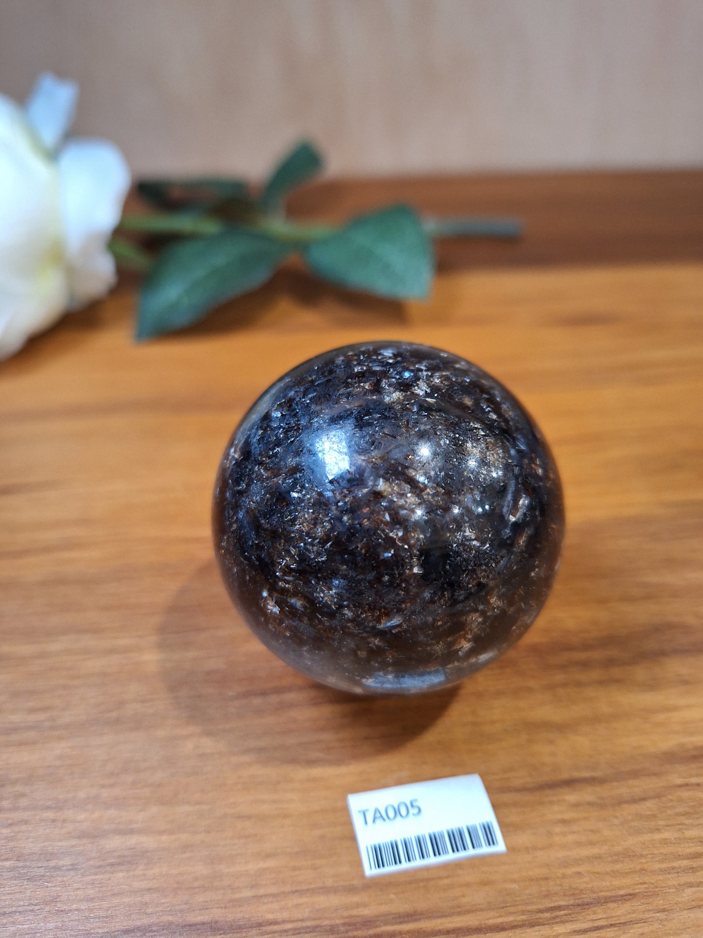 ASTROPHYLITE WITH AMBER