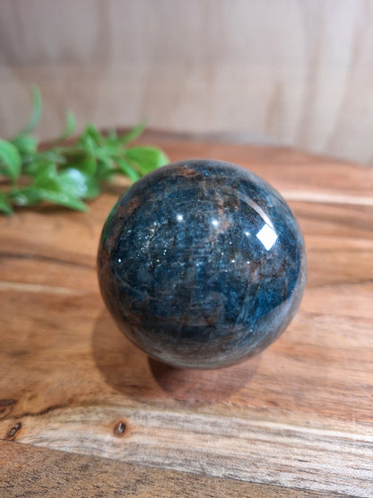 BLUE APATITE SPHERE