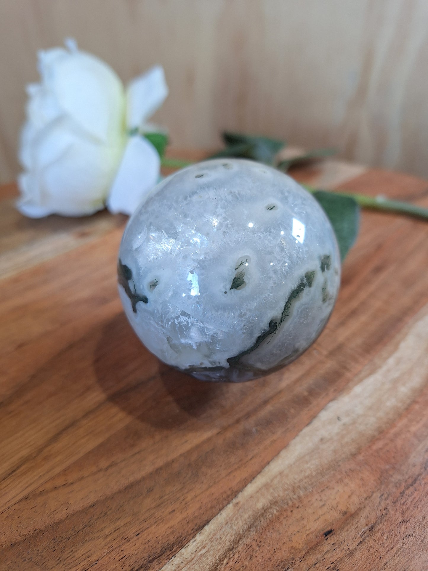 MOSS AGATE SPHERES