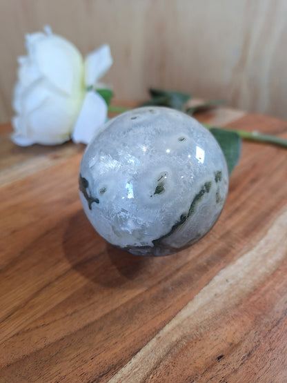 MOSS AGATE SPHERES
