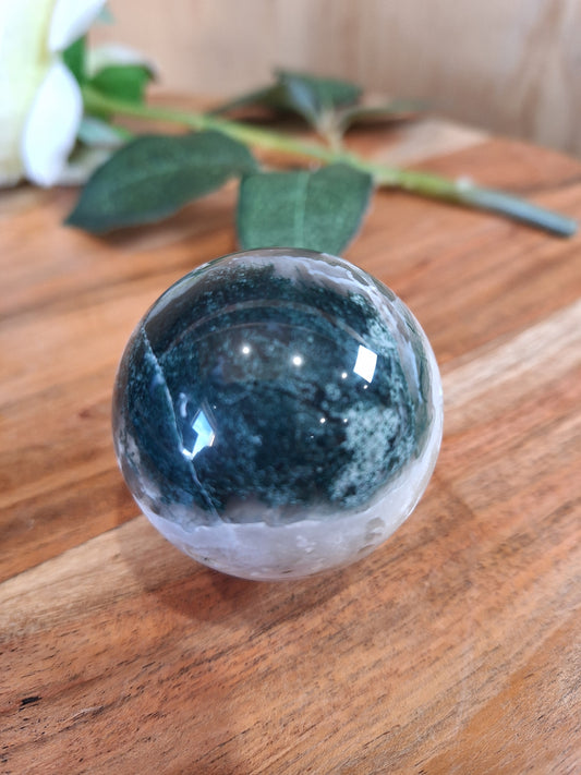 MOSS AGATE SPHERES