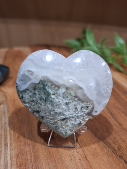 MOSS AGATE HEARTS