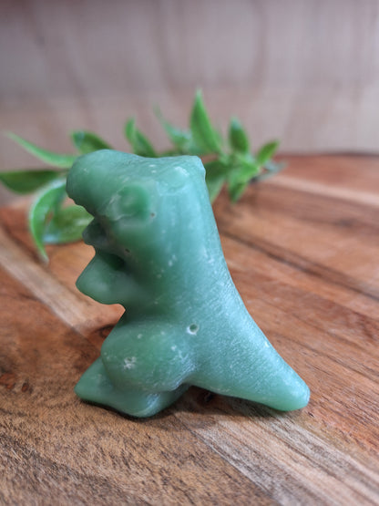 AMAZING DARK GREEN JADE TYRANNOSAURUS REX