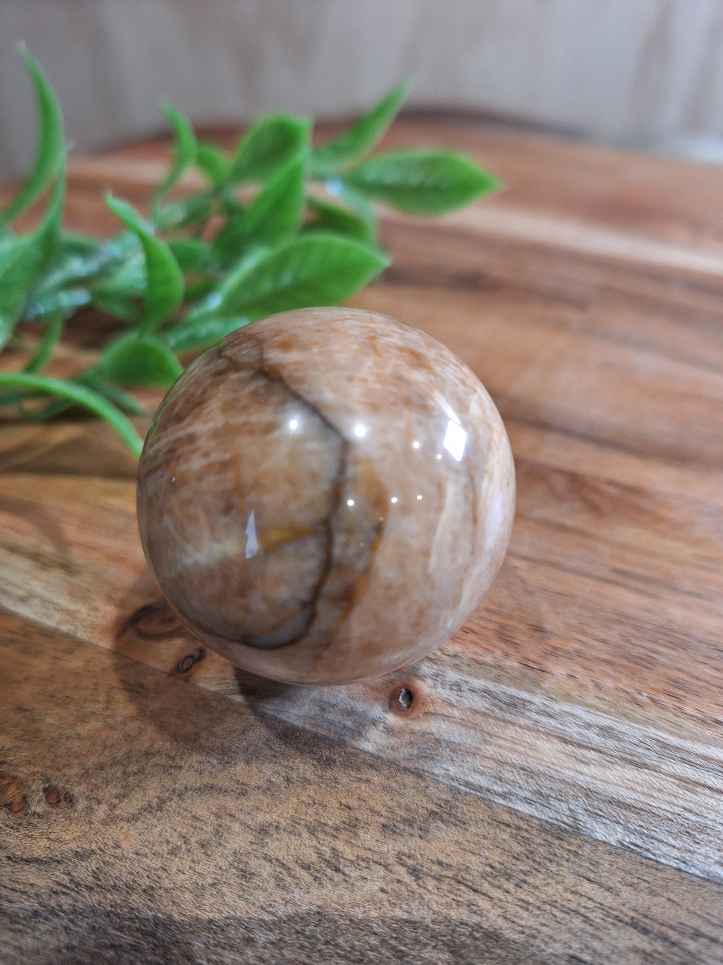 PEACH MOONSTONE SPHERES