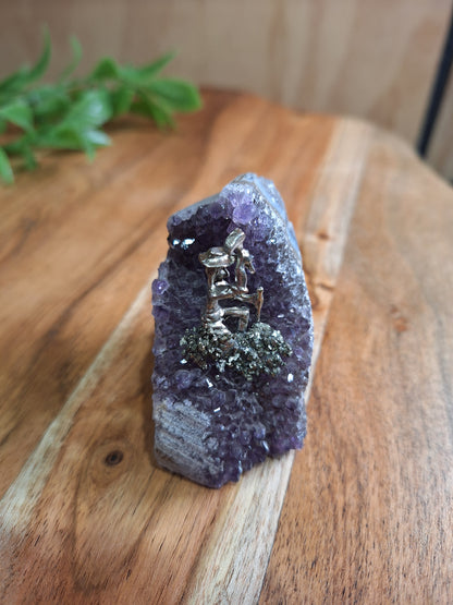 AMETHYST CLUSTERS COAL MINERS