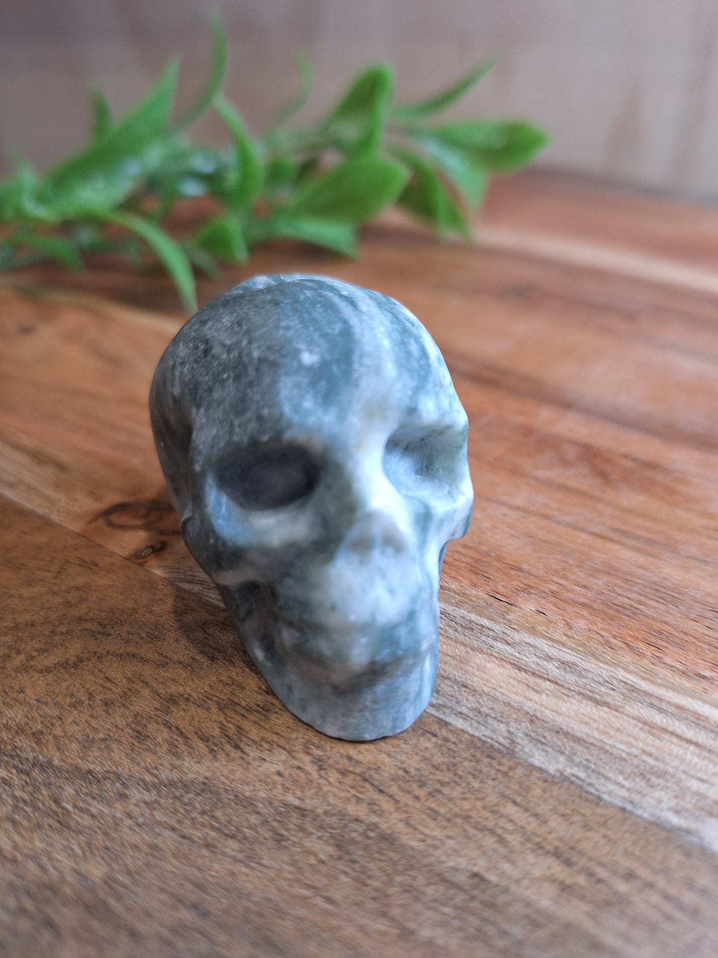 SERPENTINE JADE SKULLS