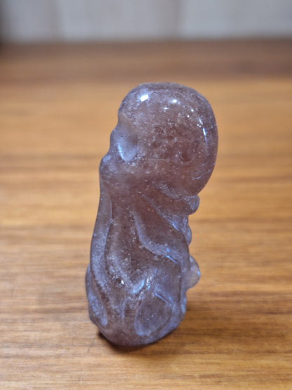 STRAWBERRY QUARTZ CARVINGS & ANIMALS