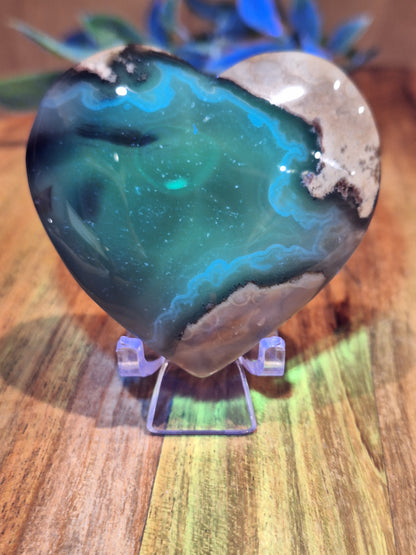 VOLCANO AGATE HEARTS