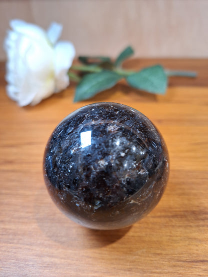 ASTROPHYLITE WITH AMBER