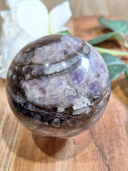 DREAM AMETHYST SPHERE (CHEVRON AMETHYST)