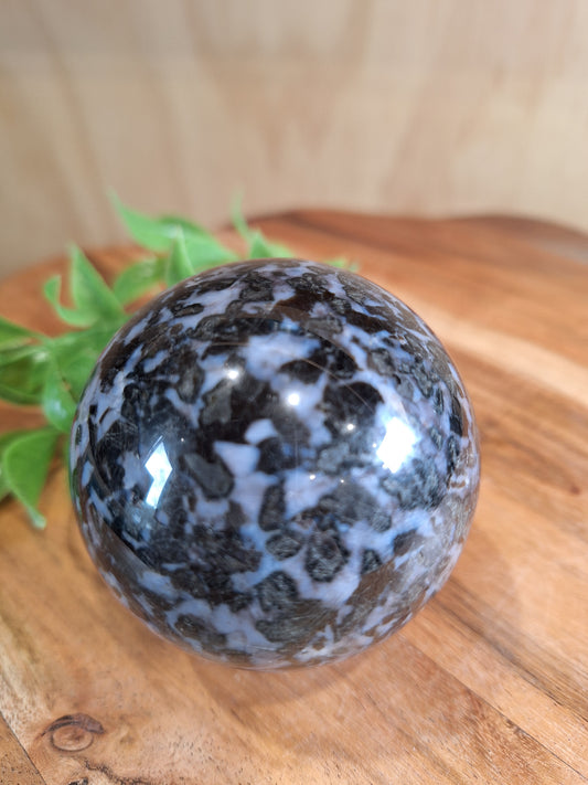 INDIGO GABBRO (MYSTIC MERLINITE) SPHERE
