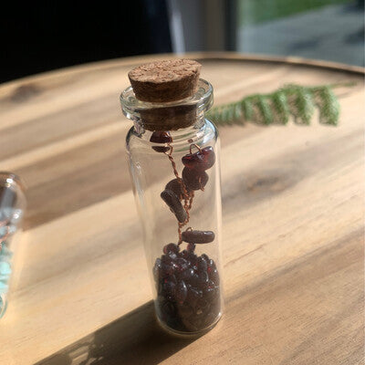 CRYSTAL FLOWER CHIP BOTTLE