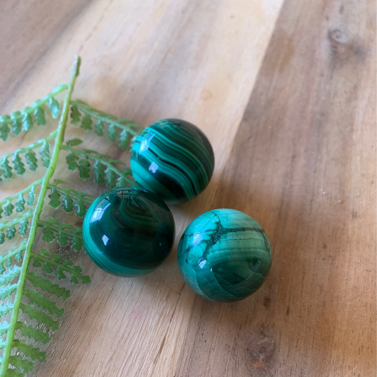 MALACHITE SPHERES (SMALL)