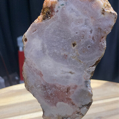 PINK AMETHYST CLUSTER WITH STAND