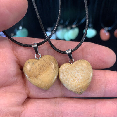 CRYSTAL HEART NECKLACES (VARIETY OF TYPES) $12