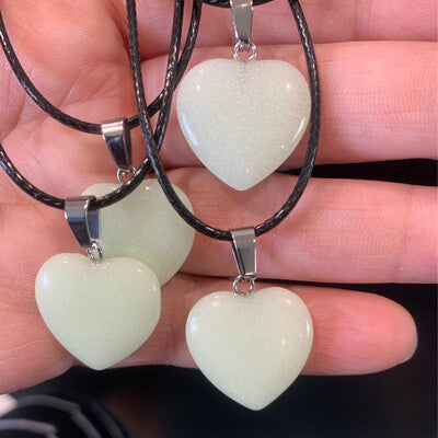 CRYSTAL HEART NECKLACES (VARIETY OF TYPES) $12