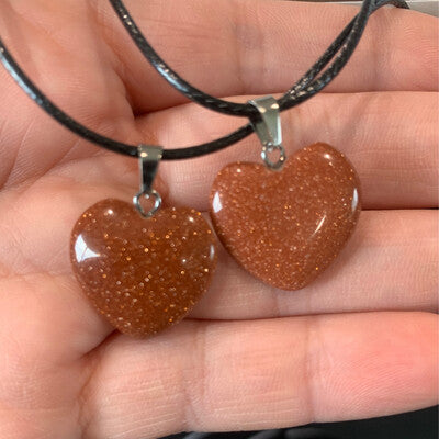 CRYSTAL HEART NECKLACES (VARIETY OF TYPES) $12