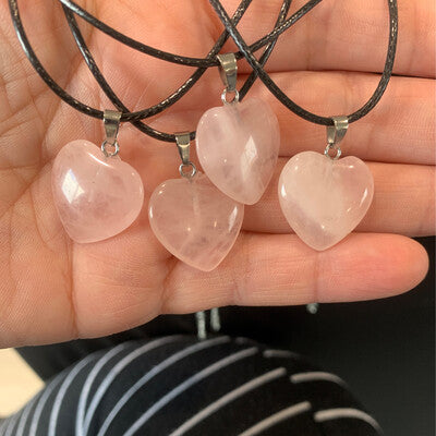 CRYSTAL HEART NECKLACES (VARIETY OF TYPES) $12