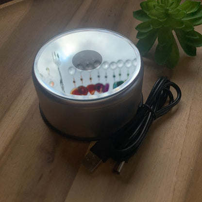 MIRRORED ROTATING LED LIGHT